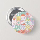 geometrisch #32 ronde button 5,7 cm (Voorkant /achterkant)