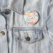 geometrisch #32 ronde button 5,7 cm (In situ)