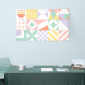 geometrisch #32 spandoek (Beurs)