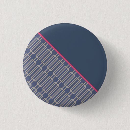 Geometrisch 3 Abstract Patroon Ronde Button 3,2 Cm (Voorkant)