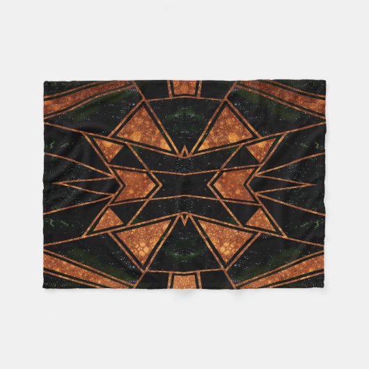 Geometrisch #861 fleece deken (Voorkant (Horizontaal))