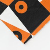 Geometrisch Abstract 030919 - Oranje Fleece Deken (Hoek)