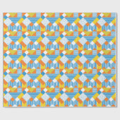 Geometrisch Abstract achtergrondontwerp Cadeaupapier (Vlak)