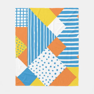 Geometrisch Abstract achtergrondontwerp Fleece Deken
