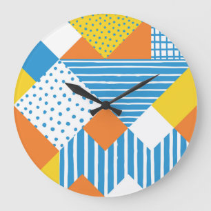 Geometrisch Abstract achtergrondontwerp Grote Klok