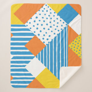Geometrisch Abstract achtergrondontwerp Sherpa Deken