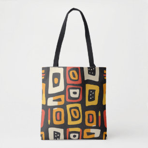 geometrisch Abstract afrikaans patroon Draagtas