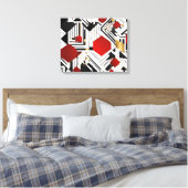 Geometrisch Abstract Canvas Afdruk (Insitu (Slaapkamer))