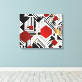 Geometrisch Abstract Canvas Afdruk (Insitu (Houten vloer))