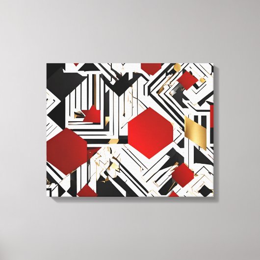 Geometrisch Abstract Canvas Afdruk (Voorkant)
