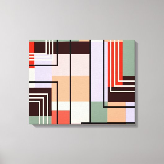 Geometrisch Abstract canvas Afdruk (Voorkant)