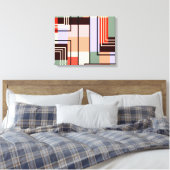 Geometrisch Abstract canvas Afdruk (Insitu (Slaapkamer))