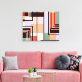 Geometrisch Abstract canvas Afdruk (Insitu (Woonkamer))