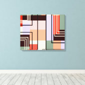 Geometrisch Abstract canvas Afdruk (Insitu (Houten vloer))