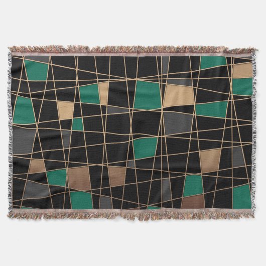Geometrisch, abstract deken (Voorkant)
