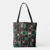 Geometrisch, abstract draagtas (Achterkant)