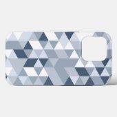 Geometrisch Abstract driehoekspatroon iPhone Case (Achterkant (horizontaal))