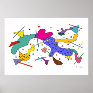 Geometrisch Abstract expressionisme Cubisme poster