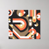 Geometrisch Abstract: Futuristisch kunstwerkontwer Canvas Afdruk (Voorkant)