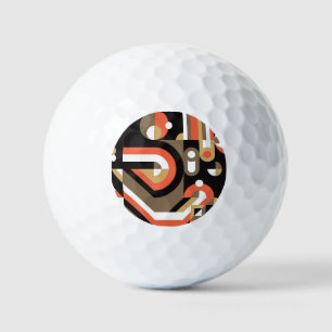 Geometrisch Abstract: Futuristisch kunstwerkontwer Golfballen
