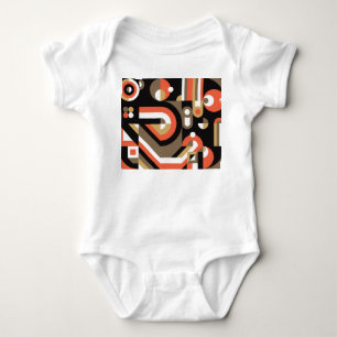 Geometrisch Abstract: Futuristisch kunstwerkontwer Romper