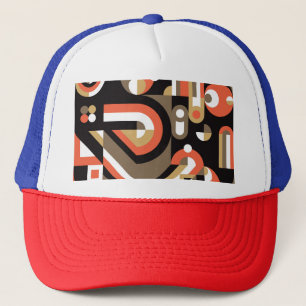 Geometrisch Abstract: Futuristisch kunstwerkontwer Trucker Pet