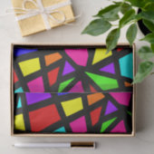 Geometrisch abstract Glas in lood Tissuepapier (Geschenk)