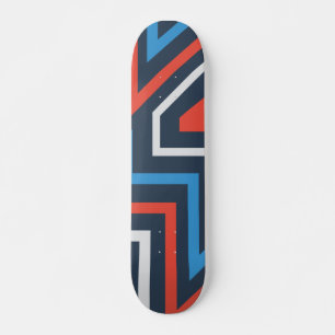 Geometrisch Abstract graffiti-patroon Skateboard