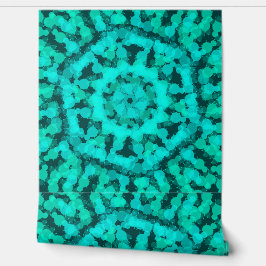 Geometrisch abstract groen ontwerp behang