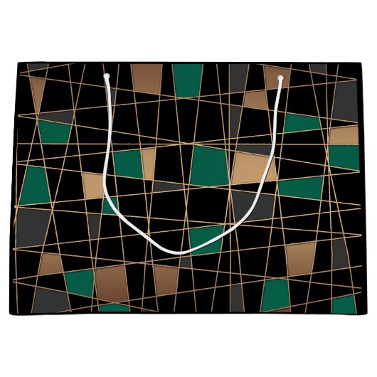 Geometrisch, abstract groot cadeauzakje (Voorkant)