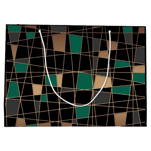 Geometrisch, abstract groot cadeauzakje (Achterkant)