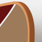 Geometrisch Abstract in Retro Kleuren met Initiale Pickleball Paddle (Links Detail)