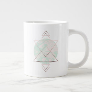 Geometrisch Abstract kunstontwerp Extra Grote Beker