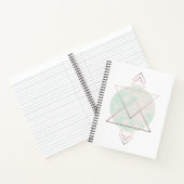 Geometrisch Abstract kunstontwerp Notitieboek (Binnen)