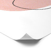 Geometrisch, abstract, minimaal, modern, pastel poster (Hoek)