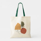 Geometrisch, Abstract, minimaal, modern, pastel Tote Bag (Achterkant)
