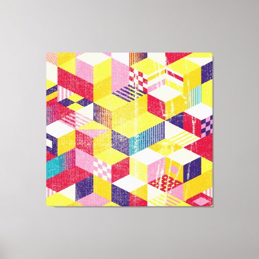 Geometrisch, abstract naadloos  ontwerp. canvas afdruk (Voorkant)