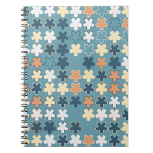 Geometrisch abstract naadloos patroon van gekleurd notitieboek