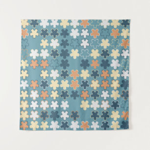 Geometrisch abstract naadloos patroon van gekleurd wandkleed