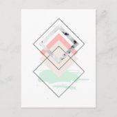 Geometrisch abstract ontwerp briefkaart (Voorkant)