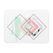 Geometrisch abstract ontwerp magneet (Horizontaal)