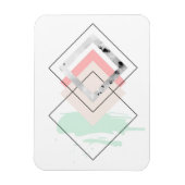 Geometrisch abstract ontwerp magneet (Verticaal)