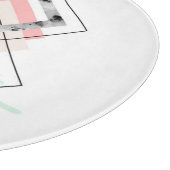 Geometrisch abstract ontwerp snijplank (Hoek)