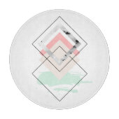 Geometrisch abstract ontwerp snijplank (Voorkant)