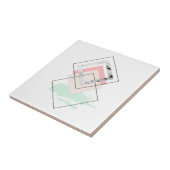 Geometrisch abstract ontwerp tegeltje (Zijkant)