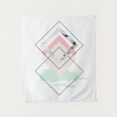 Geometrisch abstract ontwerp wandkleed (Voorkant)