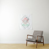 Geometrisch abstract ontwerp wandkleed (In situ)