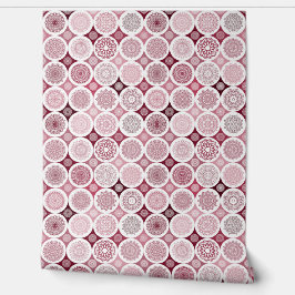 geometrisch abstract patroon en mandala's behang
