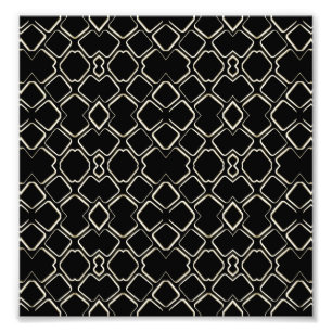 Geometrisch Abstract patroon Futuristisch ontwerp Foto Afdruk