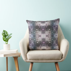 Geometrisch abstract patroon met draadframe kubuss kussen